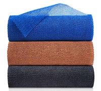 3 esponjas africanas de red exfoliante africana, esponja de baño africana, red de trapo para lavado africano, red larga para ducha