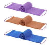 3 esponjas africanas exfoliantes para la espalda del cuerpo, esponjas africanas de red exfoliante africana, esponja de baño africana, red exfoliante corporal africana para ducha
