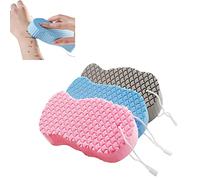 3 esponjas de baño exfoliantes supersuaves, exfoliantes, para la limpieza del cuerpo, para la formación de espuma ligera y protección de la salud de la piel para mujeres, hombres y niños.