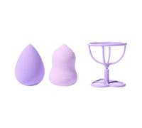 3 esponjas de maquillaje para maquillaje, polvos y cremas, esponjas de belleza con soporte, regalos