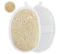 3 esponjas naturales de luffa, esponja exfoliante de aire, esponja natural Loofah para el cuerpo, esponja exfoliante, esponja de ducha, reutilizable, camping, spa, cocina, baño