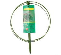 3 estacas de soporte para plantas de jardín para plantas tupidas, jaulas de hierro resistentes para tomate, peonía, hortensia y más (22 cm)