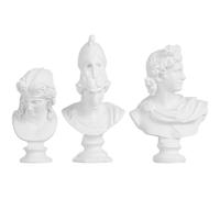 3 estatuas de Cabeza Griega, Figura Griega clásica, Retrato, Busto, Figuras, Escultura de Yeso, Estatua de Atenea, de Resina, de Apolo, Adornos, boceto, práctica, Busto de