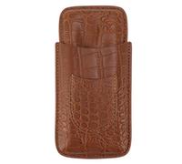 3 estuches de cigarro de cuero, caja de cigarros portátiles de cigarros portátiles de humidor de cigarros accesorios para fumar para viajes al aire libre (79)