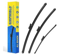 3 Factory Wiper blades Replacement For 2018-2022 Volkswagen Atlas Original Equipment Replacement Windshield Wiper Blades Set 26"+22"+12" (Set of 3) Top Lock