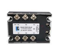 3 Fase SSR 10DA 25DA 40DA 60DA 80DA 100DA 120A 3-32V DC Control 24-480V AC Trifásico Relé de estado sólido DC-AC(100DA)
