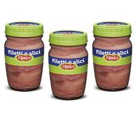 3 filetes de anchoa D'Amico Filetti di Alici en aceite de girasol, anchoas, 80 g