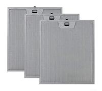 3 filtros de grasa de aluminio para bomba de aceite para aplicaciones de campana extractora de 300 x 250 mm, construcción de metal resistente para la gestión continua del aire de la cocina