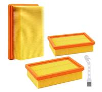 3 filtros de pliegue plano para Kärcher NT 25/1 Ap, NT 35/1 Ap, NT 35/1, NT 45/1, NT 55/1, NT 361, NT 561, NT 611 Tact, Te, M, Eco aspiradoras (equivalente a 6.904-367.0)