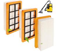 3 filtros de pliegues planos, accesorios para Kärcher AD4 Premium, AD2, AD2 Battery, AD3 Premium, AD3, AD 3.200, AD 3.000, para aspiradora Kärcher KFI 7420, filtro de pliegue plano, 6.415-953.0