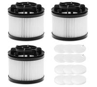 3 filtros para aspiradora, compatible con Levoit LVAC-200, material plástico, con 6 filtros Vormotor, filtración fina, apto para alérgicos y propietarios de mascotas