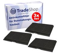 3 filtros para campana extractora Trade-Shop compatibles con Siemens LI64MC520, LI94LB530, LI94MA530B, LI94MA531B, Balay 3BT264MX 3BT294MX 3BT840X 3BT849X