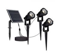3 focos V-tac LED con estaca y panel solar 3000K 3x1,2W IP65 negro VT-11032 - 20