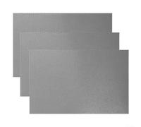 3 forros de PEVA para estantes de refrigerador, 45 x 130 cm, antideslizantes, alfombrillas de protección para armarios y cajones de cocina (gris)