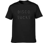 3 from Hell Disco Sucks Men's T-Tshirts Camisetas y Tops Unisex Black Cotton Print tee Tshirts Camisetas y topss(Small)
