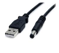 StarTech.com Cable de 91cm de alimentación USB A a M de Tipo Barril de 5,5mm