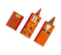 3 fundas protectoras de tela para manijas de refrigerador, fácil instalación para decoración de cocina, festival de cosecha, decoración de cocina, fundas de refrigerador