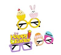 3 gafas con patrón creativo divertido para fiestas de Pascua, fiestas de disfraces, fiestas infantiles