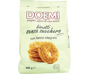 3 galletas Doemi Biscotti con harina integral sin azúcar añadida, 500 g de galletas
