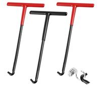 3 ganchos de resorte de escape para coche, motocicleta, extractor de resorte de acero, herramienta de freno, resorte de escape, gancho de metal, mango en T, alicates de resorte de freno, tensor de