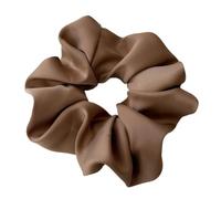 3 gomas de pelo de satén para mujer, suaves y elásticas, bandas para el pelo, gomas para el pelo, accesorios de seda para el cabello largo y rizado, color caqui, L