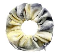 3 gomas de pelo de terciopelo para niñas y mujeres - Goma de pelo original con bolsillo oculto y cremallera para guardar accesorios y objetos pequeños (colour 37,3)