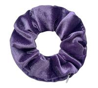 3 gomas de pelo de terciopelo para niñas y mujeres - Goma de pelo original con bolsillo oculto y cremallera para guardar accesorios y objetos pequeños (colour 45,3)