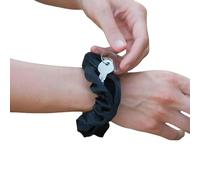 3 gomas de pelo de terciopelo para niñas y mujeres - Goma de pelo original con bolsillo oculto y cremallera para guardar accesorios y objetos pequeños (colour 1,3)