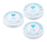 3 gomas elásticas para pulseras, bobina de cordón de nailon para pulseras de 0,4 mm, 0,6 mm y 0,8 mm, pulsera transparente de goma elástica para joyas de cuentas, pulseras y manualidades
