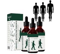 3 gotas de refuerzo de altura Medicare, aceite de crecimiento de altura para el crecimiento óseo adolescente, alcanza tu altura máxima