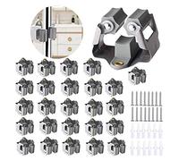 3-H Cuelga Escobas Pared 25 Piezas, Soporte Escobas Pared Acero Inoxidable Colgador Escobas y Fregonas 0,7MM Espesor Antideslizante, 5KG Soporte, Tornillos Incluidos para Cocina,Baño,Garaje,Jardín