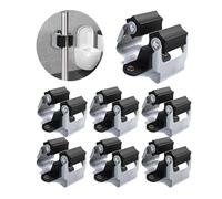 3-H Cuelga Escobas Pared 6 Piezas, Soporte Escobas Pared Acero Inoxidable Colgador Escobas y Fregonas 0,7MM Espesor Antideslizante, 5KG Soporte, Tornillos Incluidos para Cocina,Baño,Garaje,Jardín