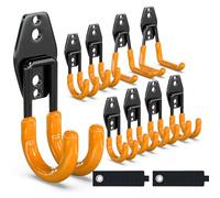 3-H Garage Hooks Heavy Duty big u hooks 2pc,medium u 4pc,small u 6pc,Garage Storage Hooks,Garage Organizer for Hanging and Organizing Chair,Shovel