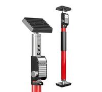 3-H Puntal Expansión Telescópico Reforzado 1 Pieza,Tensor Soporte Puerta Techo 40-62cm Carga 50KG Puntales de Obra Ajustable Puntales Extensibles Acero Robusto para Construcción Obras(Rojo)