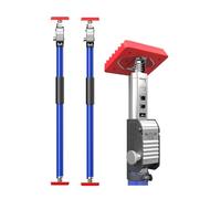 3-H Puntal Expansión Telescópico Reforzado 2 Piezas,Tensor Soporte Puerta Techo 75-133cm Carga 50KG Puntales de Obra Ajustable Puntales Extensibles Acero Robusto para Construcción Obras(Azul)