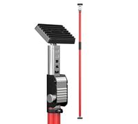 3-H Puntales Extensibles Reforzado 1 Pieza, Puntales Telescopicos 160-290cm, Tensor Soporte Puerta Techo, Carga 50KG, Soporte Telescopico para Construcción Obras (Rojo)