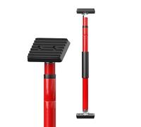 3-H Puntales Extensibles Reforzado 1 Pieza, Puntales Telescopicos 70-110cm, Ajustable por Rotación Tensor Soporte Puerta Techo, Carga 40KG, Soporte Telescopico para Construcción Obras (Rojo)