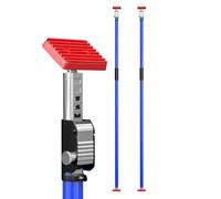 3-H Puntales Extensibles Reforzado 2 Pieza, Puntales Telescopicos 160-290cm, Tensor Soporte Puerta Techo, Carga 50KG, Soporte Telescopico para Construcción Obras (Azul)