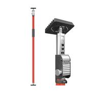 3-H Puntales Extensibles Reforzados 1 Pieza,110-203cm Puntal Telescopico Extensible Acero Robusto Carga 45KG Puntales de Obra Ajustable Puntal Expansion Telescopico para Techo Construcción Obra(Rojo)