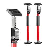 3-H Puntales Extensibles Reforzados 2 Piezas,40-70cm Puntal Telescopico Extensible Acero Robusto Carga 50KG Puntales de Obra Ajustable Puntal Expansion Telescopico para Techo Construcción Obras(Rojo)