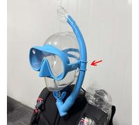 3 hebillas de silicona con 8 formas de conector de anillo para buceo y esnórquel, cierre seguro de tubo de respiración compatible con varios tubos (rosa)