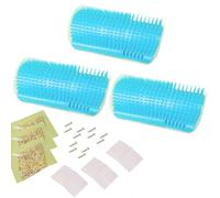 3 herramientas de autopeluquero para gatos, rascador multicolor para gatos, peine de mensaje con hierba gatera, rascador de gatos de tamaño pequeño/grande para esquina de pared, silla, mesa