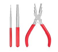 3 herramientas de bucle de alambre, alicates de metal, varillas de mandril de alambre para hacer joyas, abalorios, suministros de formación de saltos