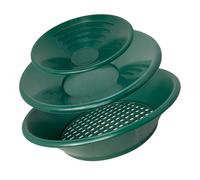 3 herramientas de lavado manual de oro para lavar sartenes verdes, herramientas de minería redondas de mano