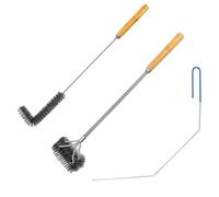 3 herramientas de limpieza para freidora, cepillo de limpieza para freidora, varilla de limpieza de freidora, cepillo de limpieza de cesta de freidora con mango largo, perfecto y adecuado para el