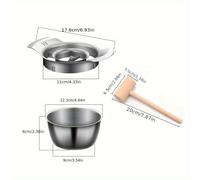 3 Herramientas para pelar , acero inoxidable 304, extractor de carne, para golpear y abrir frutas, herramienta para carne y fruta con