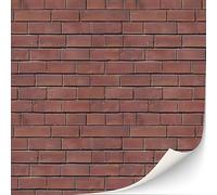 3 hojas autoadhesivas de pared de ladrillo para casas de muñecas, escala 1:12 (estilo municipal)