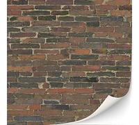 3 hojas autoadhesivas de pared de ladrillo para casas de muñecas, escala 1:12 (pared de piedra desgastada)