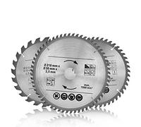 3 hojas circulares de 210 x 30 mm, 24T, 48T, 60T, para corte de precisión para sierras universales y para corte transversal de madera natural, madera dura