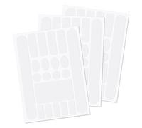 3 Hojas de Cinta Adhesiva de Protección de Cuadro de Bicicleta, Protector de Vaina de Bicicleta Protector de Cadena de Bicicleta para Cadena Horquilla Delantera de Marco Plegable (Transparente)